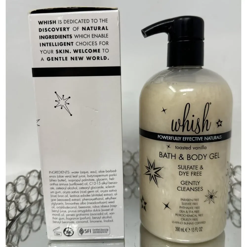 Whish Toasted Vanilla Body Butter 5 Oz & Bath & Body Gel 13 Oz Bundle-HTF - Picture 4 of 5